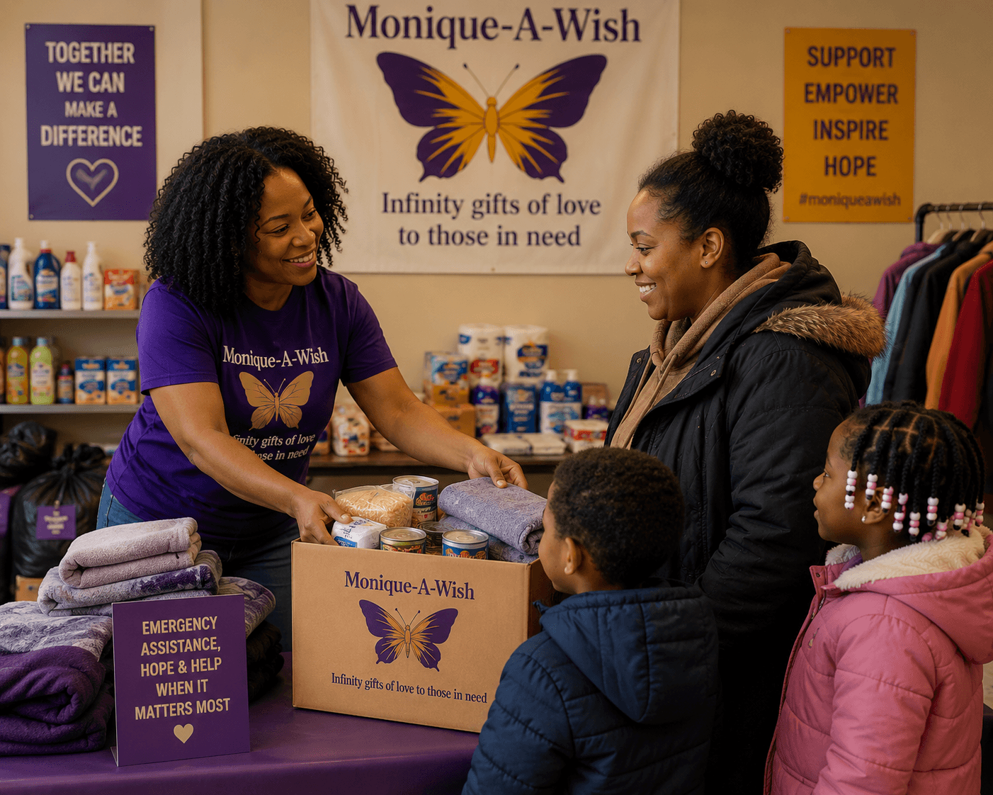 Emergency Assistance — Monique-A-Wish family support program in Emporia, Kansas