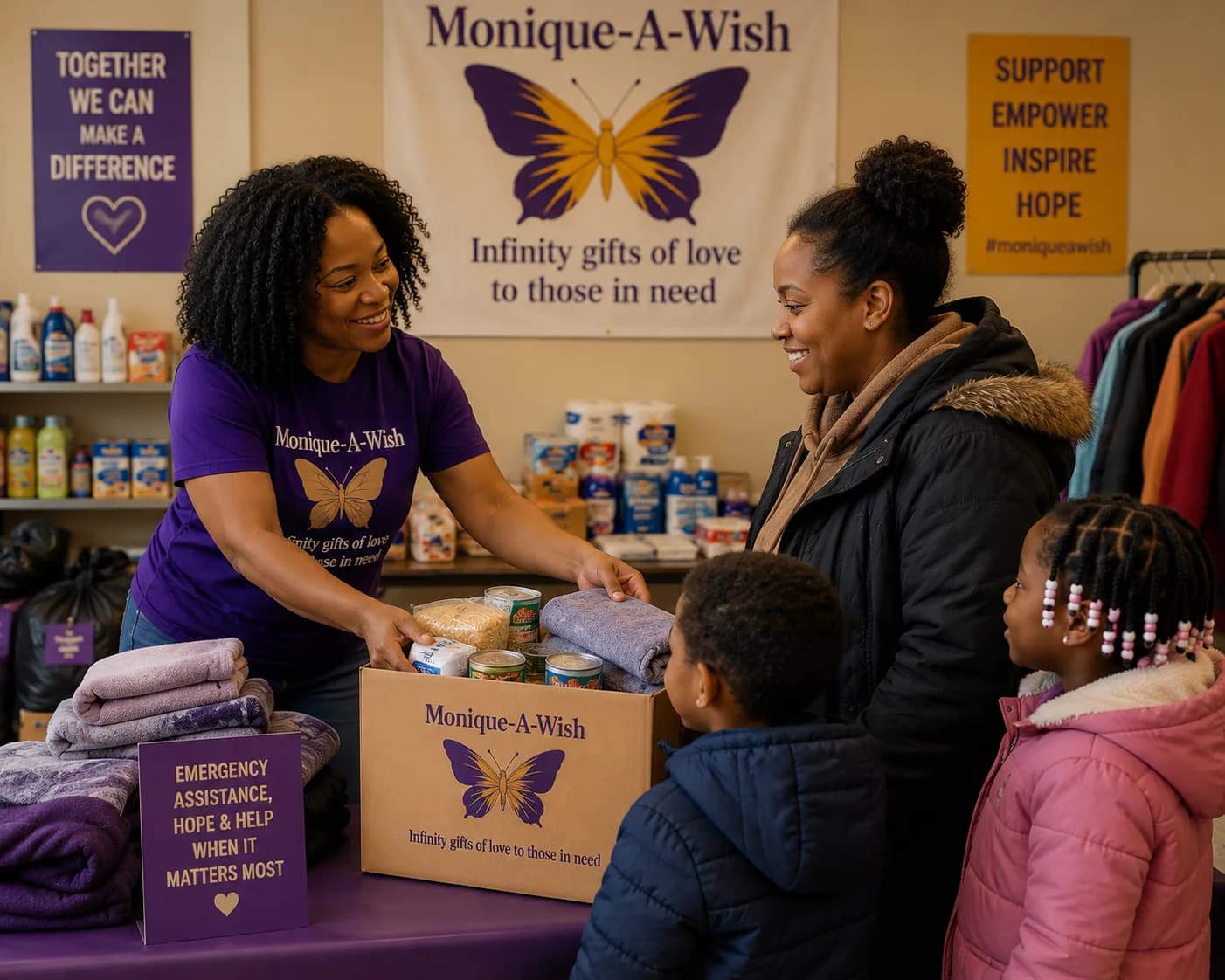 Emergency assistance for Emporia, Kansas families in crisis through Monique-A-Wish